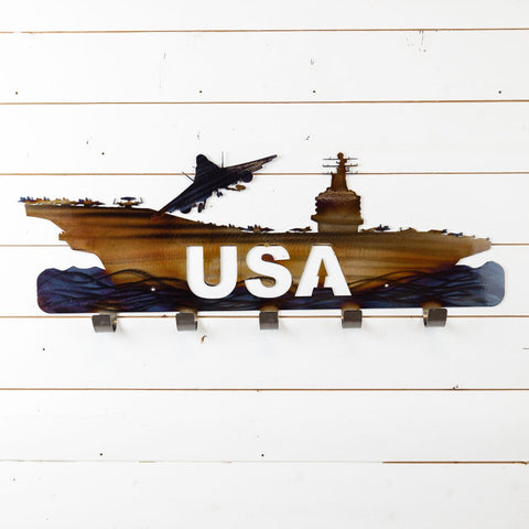 Aircraft Carrier Metal Coat Rack