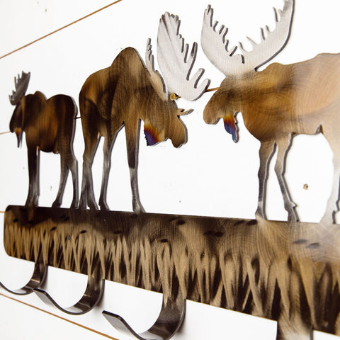 Moose Metal Coat Rack