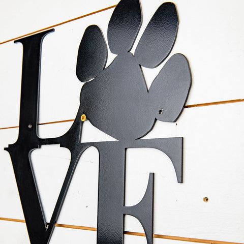Love Metal Wall Art