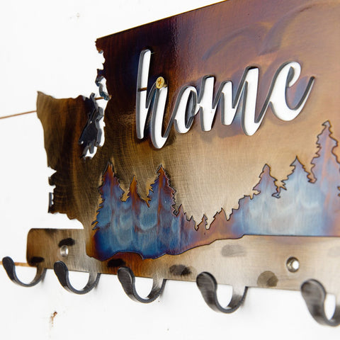 Washington Home Metal Keychain Holder