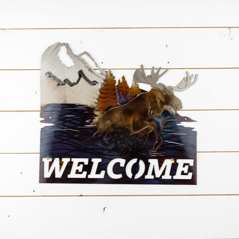 Moose Welcome Sign