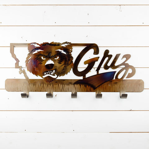 Montana Griz Metal Coat Rack