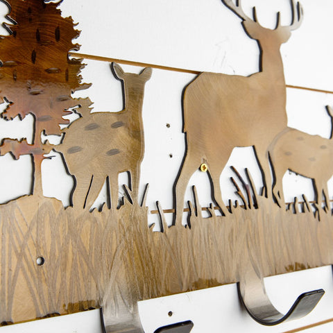 Deer Metal Coat Rack