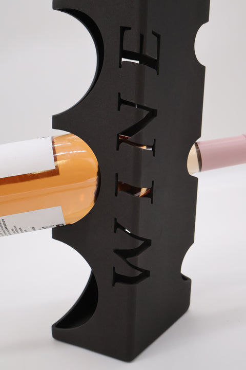 Angled Metal Wine Bottle Holder