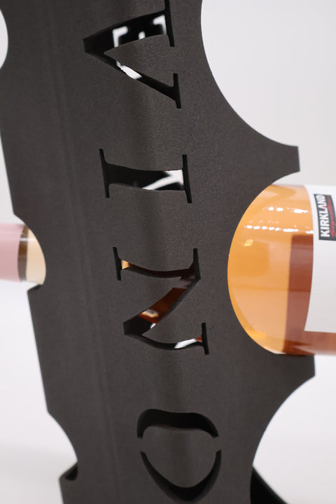 Angled Metal Wine Bottle Holder