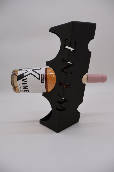 Angled Metal Wine Bottle Holder