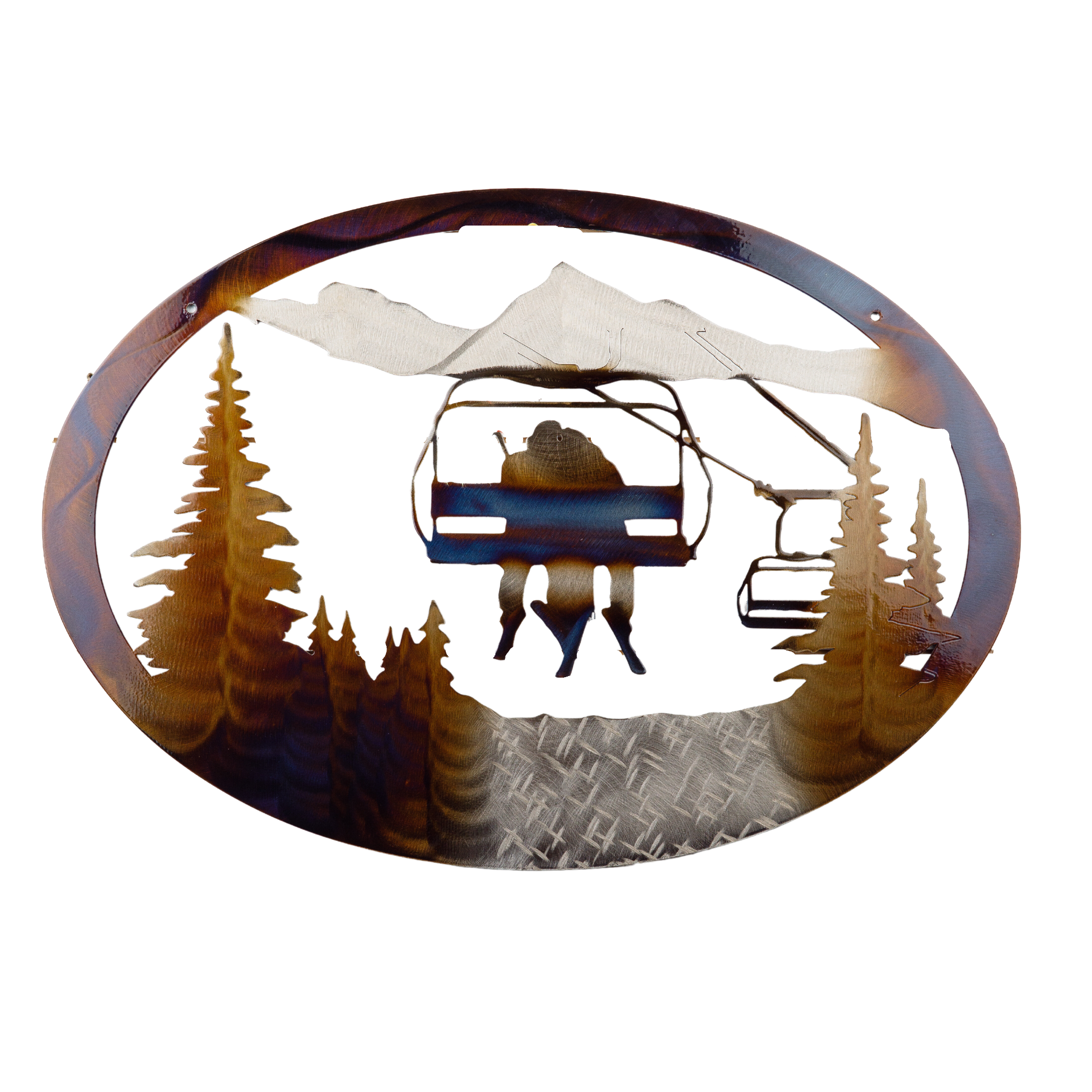 Ski Lift Home Décor Metal Wall Art | Iron Mountain Studios