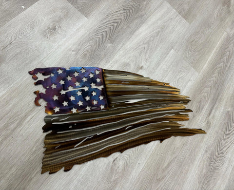 USA Flag Welcome Sign