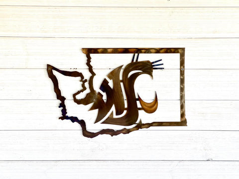 Washington State Metal Wall Art