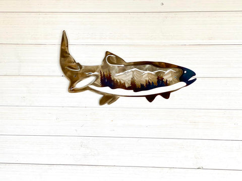 Fish Scene Metal Wall Art