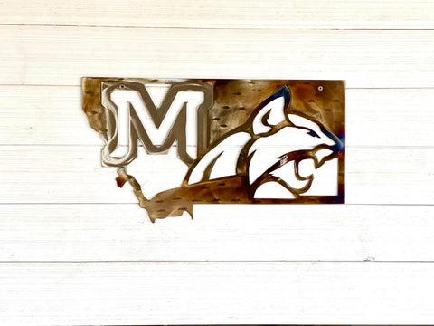 Montana Bobcats Metal Wall Art