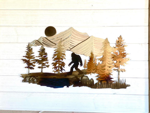 Bigfoot Metal Wall Art