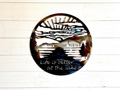 Lake Metal Wall Art