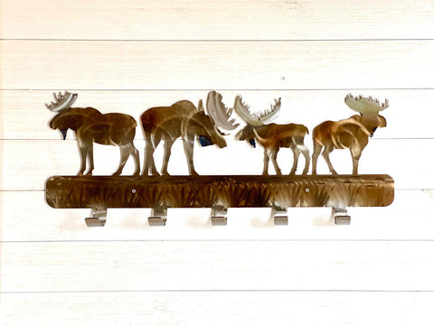 Moose Metal Coat Rack