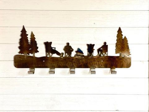 Camping Metal Coat Rack