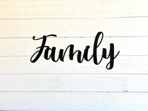 Family Metal Wall Art