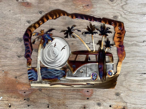 Beach Life Metal Wall Art