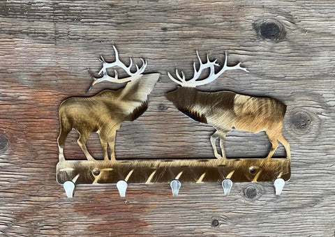 Elk Metal Keychain Holder