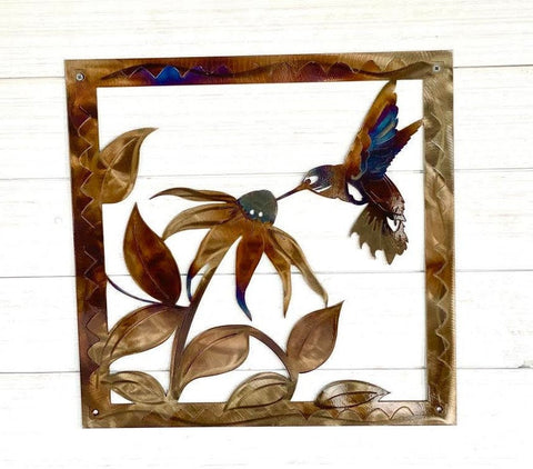 Hummingbird Metal Wall Art