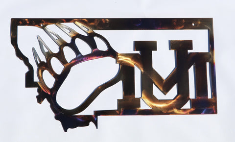 Montana Griz Metal Wall Art