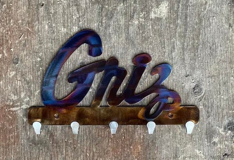 Montana Griz Metal Keychain Holder