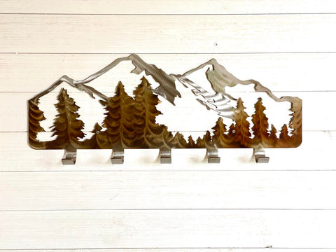 Mountain Metal Coat Rack