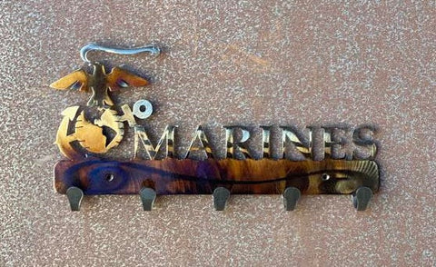 US Marines Metal Keychain Holder