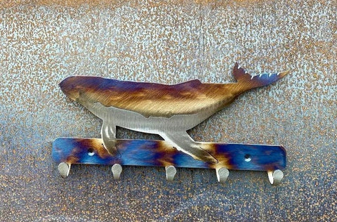 Whale Metal Keychain Holder