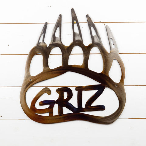 Montana Griz Metal Wall Art