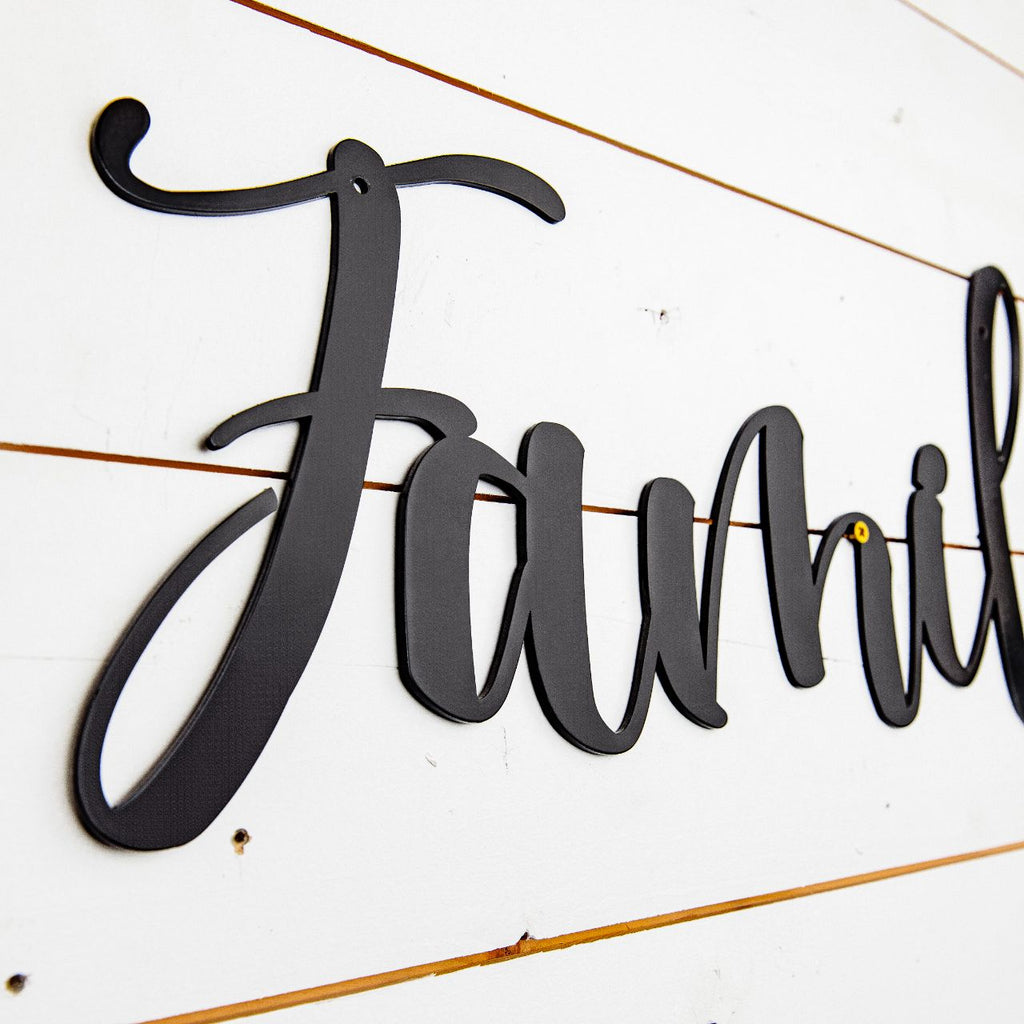 Family Metal Wall Art