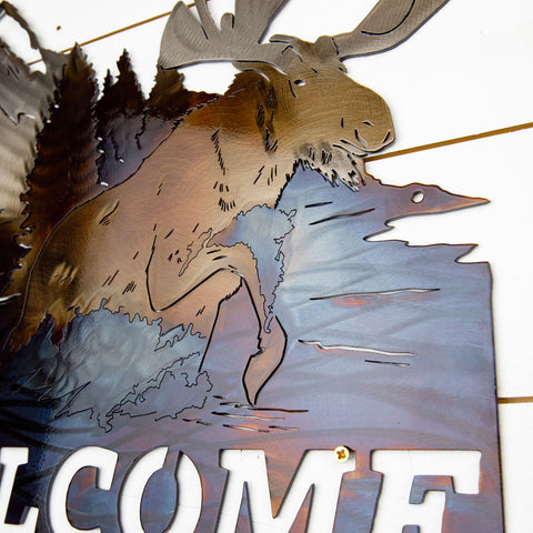 Moose Welcome Sign