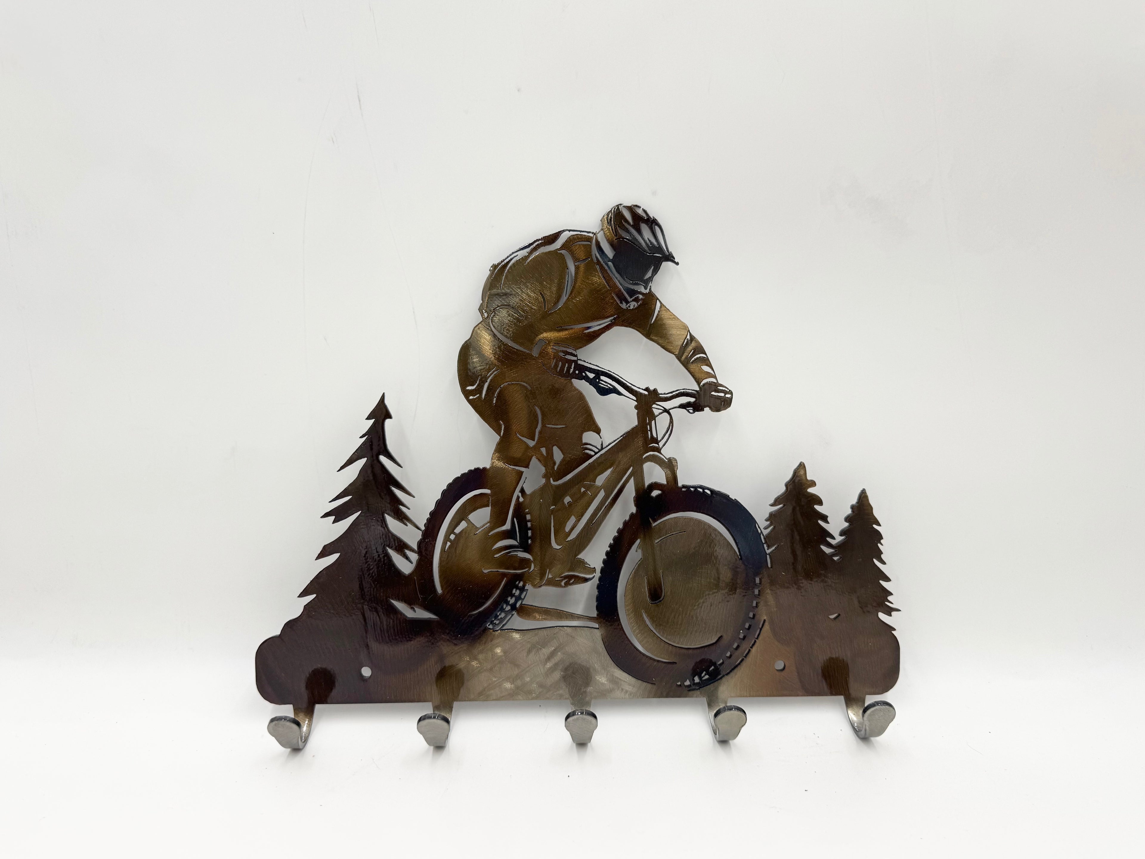 Mountain Biker Keychain Holder