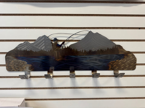Fisherman Metal Coat Rack