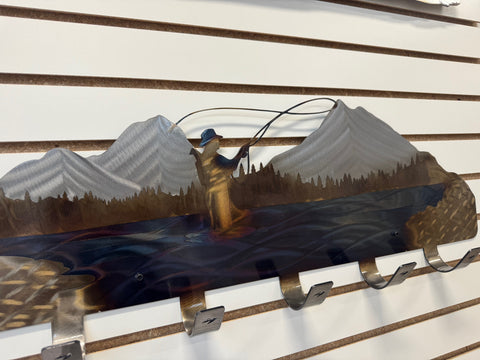 Fisherman Metal Coat Rack