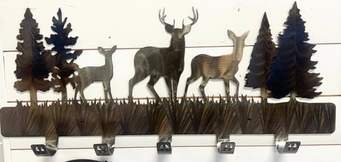 Deer Metal Coat Rack