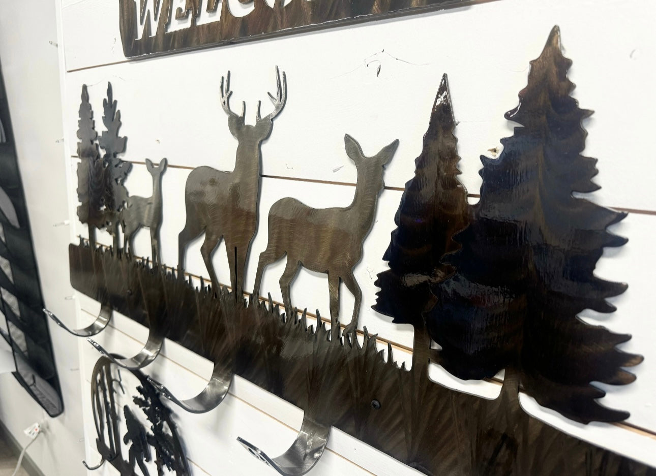 Deer Metal Coat Rack
