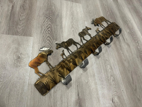 Moose Metal Coat Rack