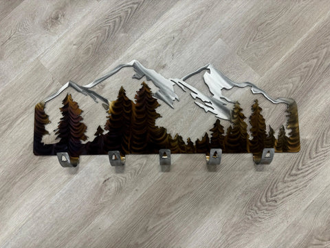 Mountain Metal Coat Rack