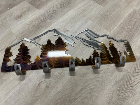 Mountain Metal Coat Rack