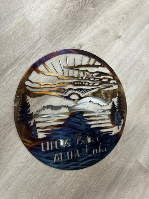 Lake Metal Wall Art