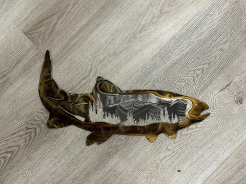 Fish Scene Metal Wall Art