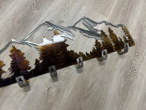 Mountain Metal Coat Rack