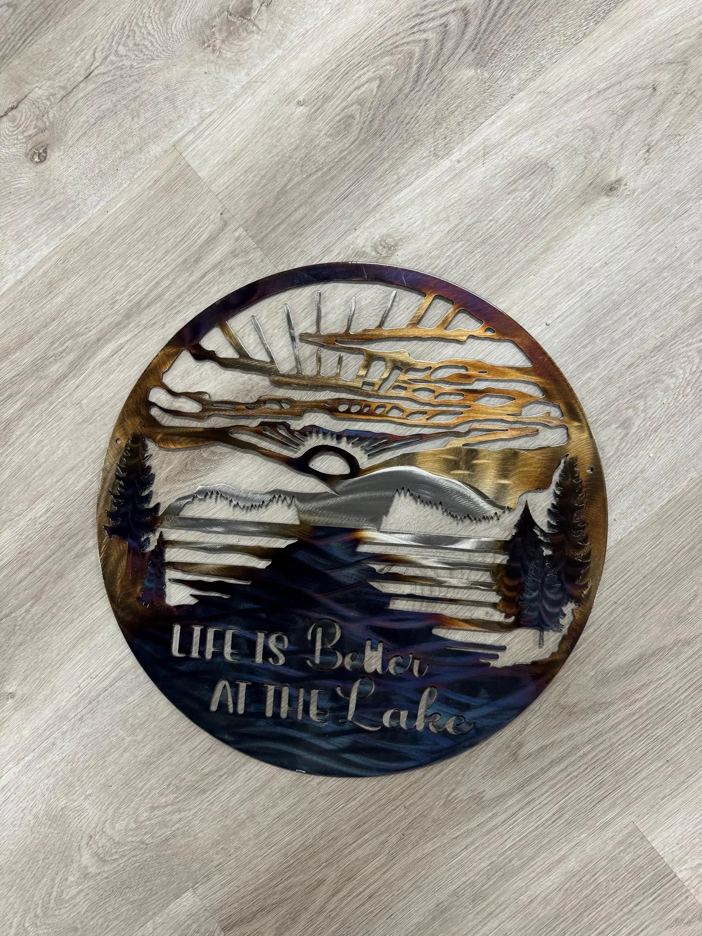 Lake Metal Wall Art