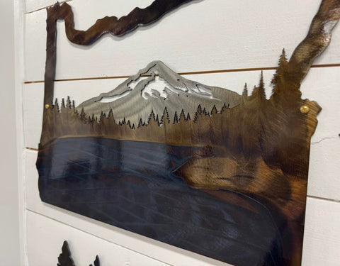 Oregon Metal Welcome Sign