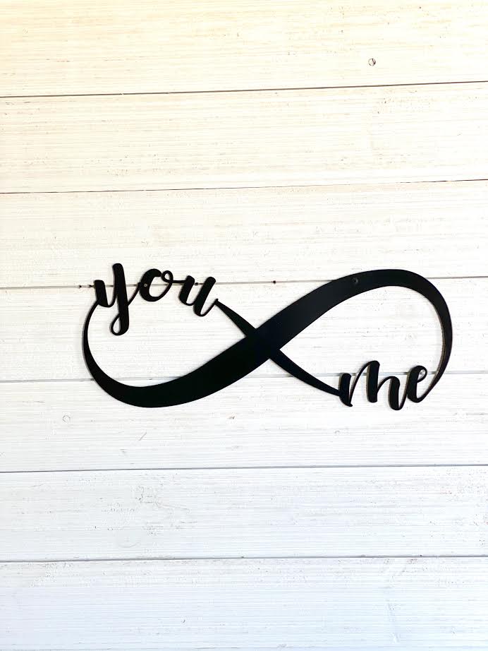 You and Me Metal Wall Art