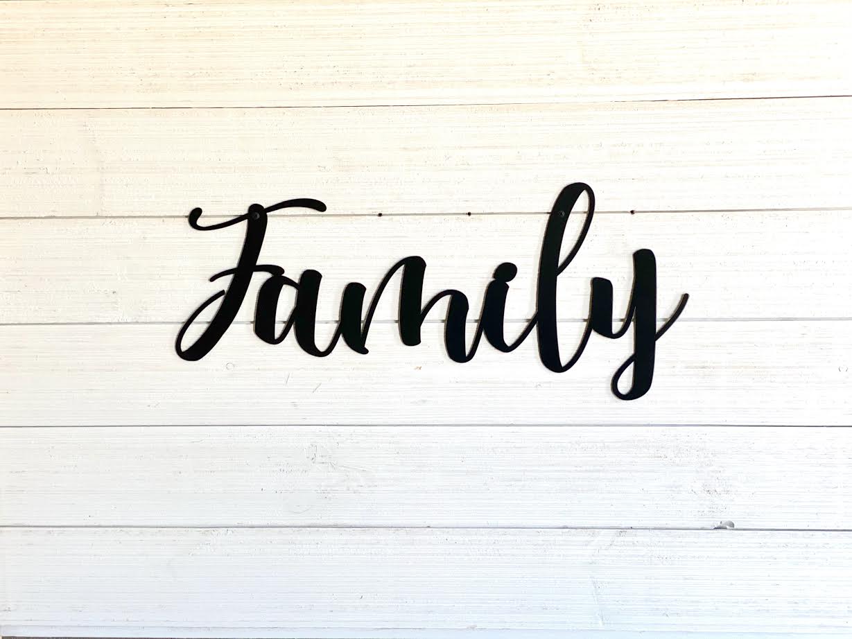 Family Metal Wall Art