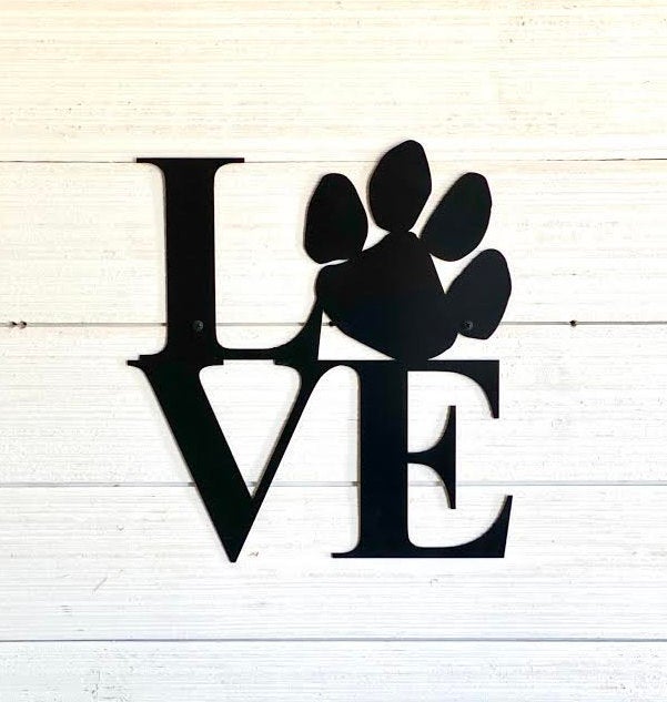 Love Metal Wall Art