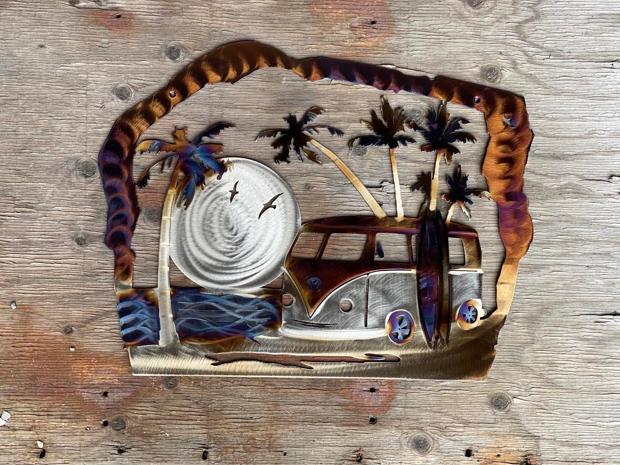Beach Life Metal Wall Art