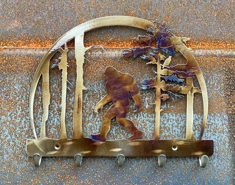 Bigfoot Metal Keychain Holder