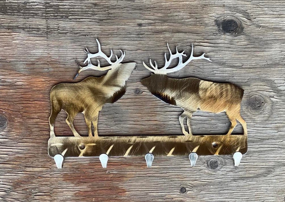 Elk Metal Keychain Holder